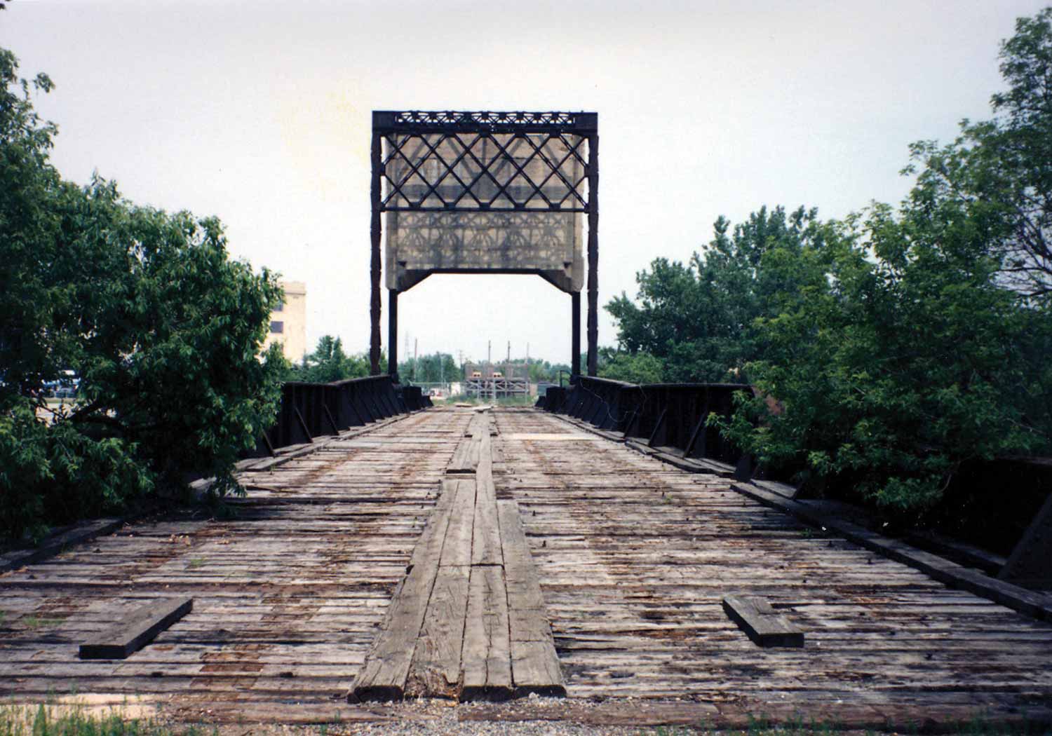 The Rail Bridge in 1994, showing weathered wooden planks.