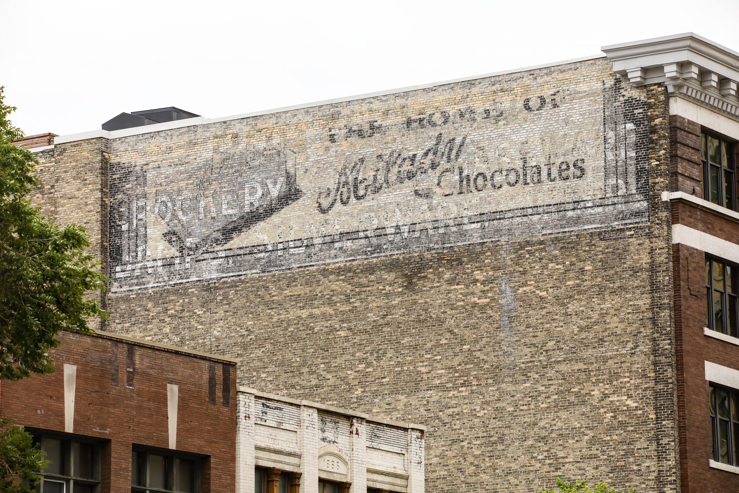 Image of Milady Chocolates Ghost Sign at 165 McDermot Street