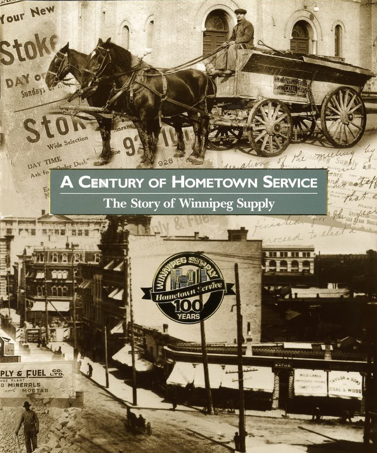 The cover of the booklet A Century of Hometown Service