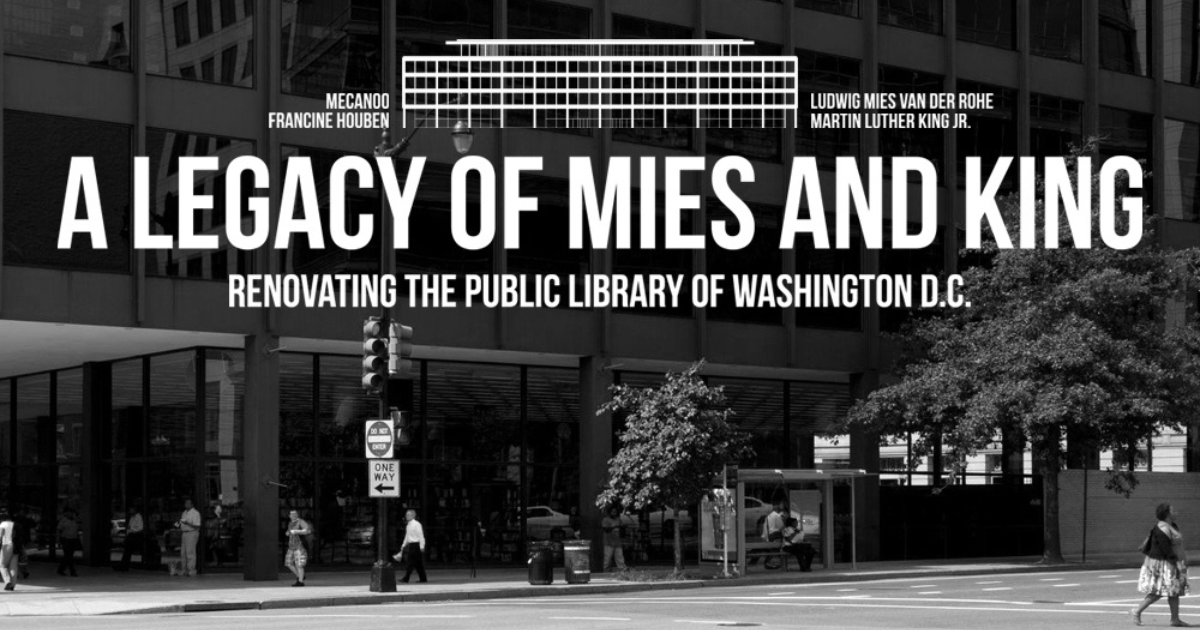 A promotional image for the film A Legacy of Mies and King.