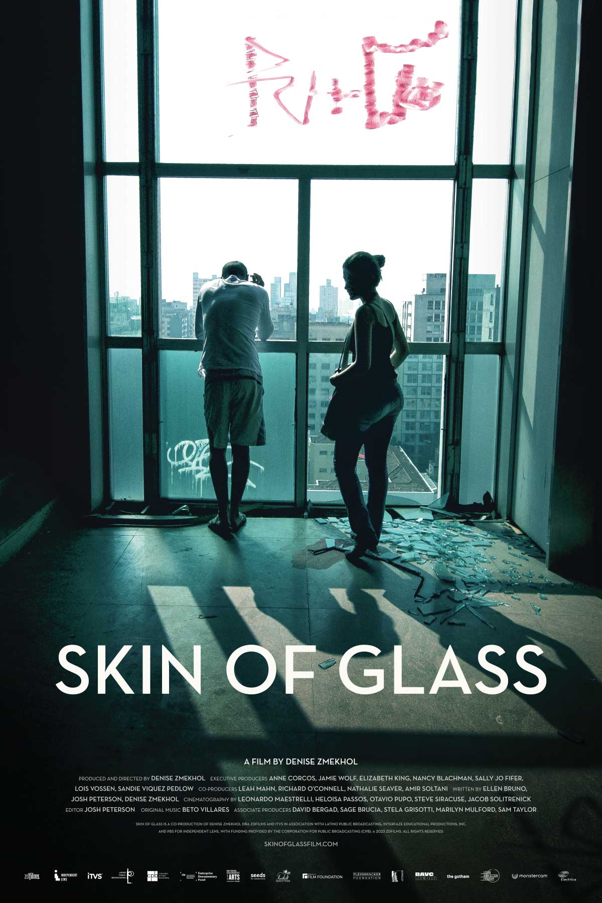 Promotional poster for Skin of Glass.