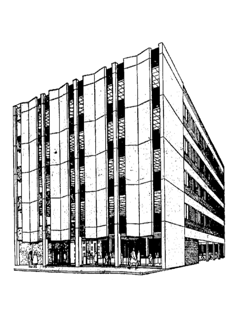 A black and white sketch of 286 Smith Street.